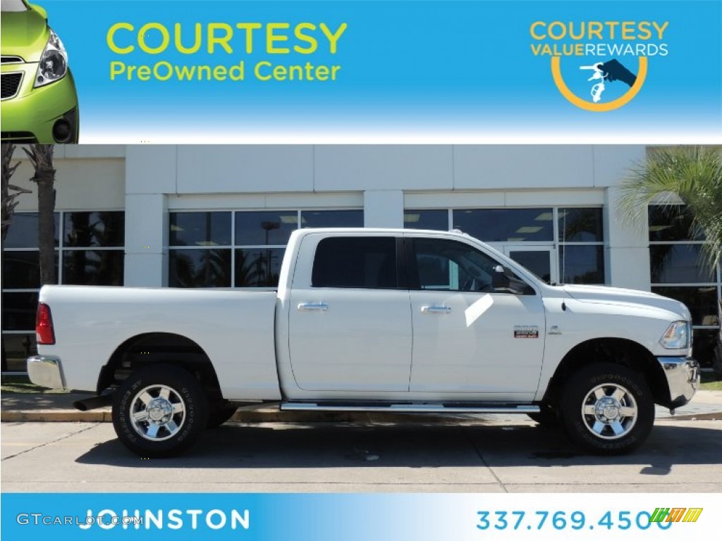 2012 Ram 2500 HD Big Horn Crew Cab 4x4 - Bright White / Light Pebble Beige/Bark Brown photo #1