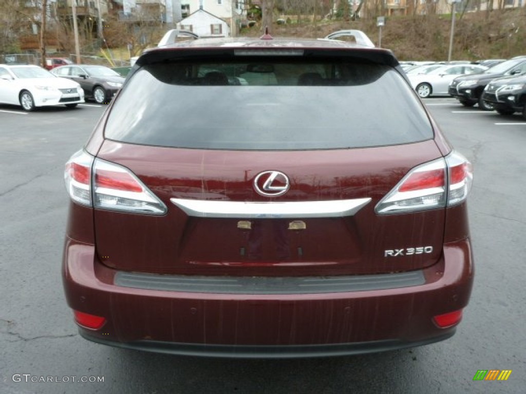 2013 RX 350 AWD - Claret Red Mica / Parchment/Espresso Birds Eye Maple photo #3