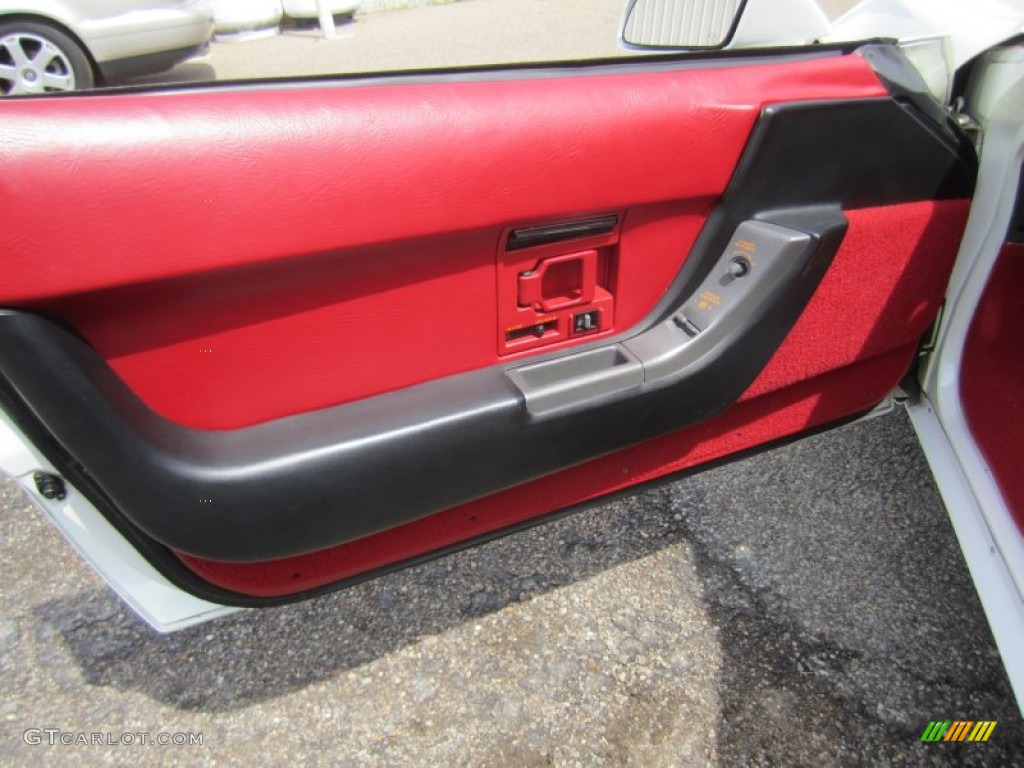 1991 Chevrolet Corvette ZR1 Red Door Panel Photo #79757228