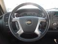 Ebony 2012 Chevrolet Silverado 1500 LT Extended Cab Steering Wheel