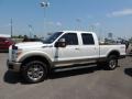 2011 White Platinum Metallic Tri-Coat Ford F250 Super Duty King Ranch Crew Cab 4x4  photo #5