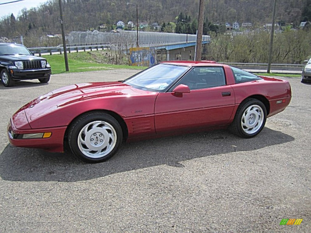 Dark Red Metallic 1991 Chevrolet Corvette ZR1 Exterior Photo #79758400