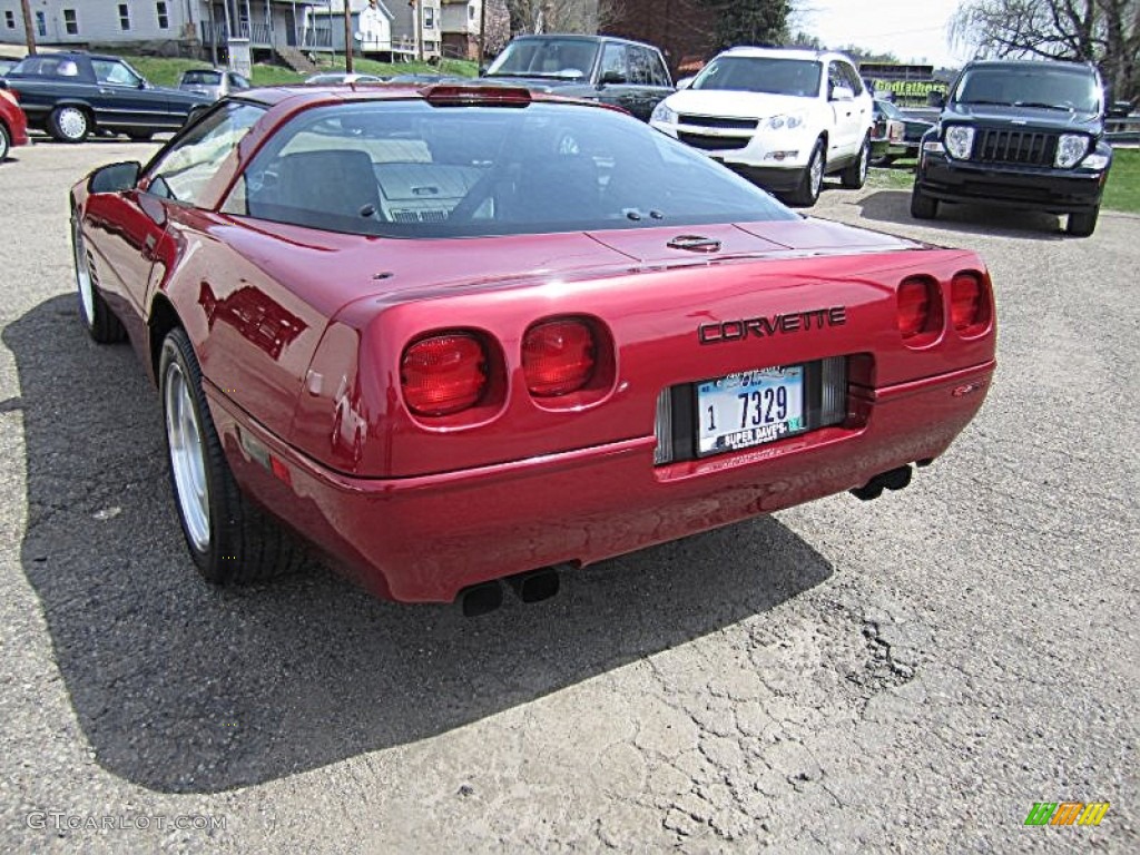 1991 Corvette ZR1 - Dark Red Metallic / Black photo #4