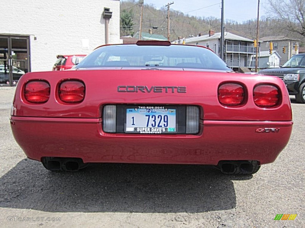 1991 Corvette ZR1 - Dark Red Metallic / Black photo #5