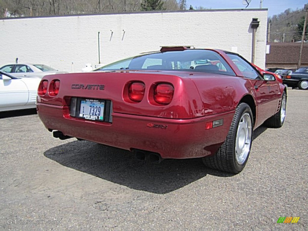 1991 Corvette ZR1 - Dark Red Metallic / Black photo #6