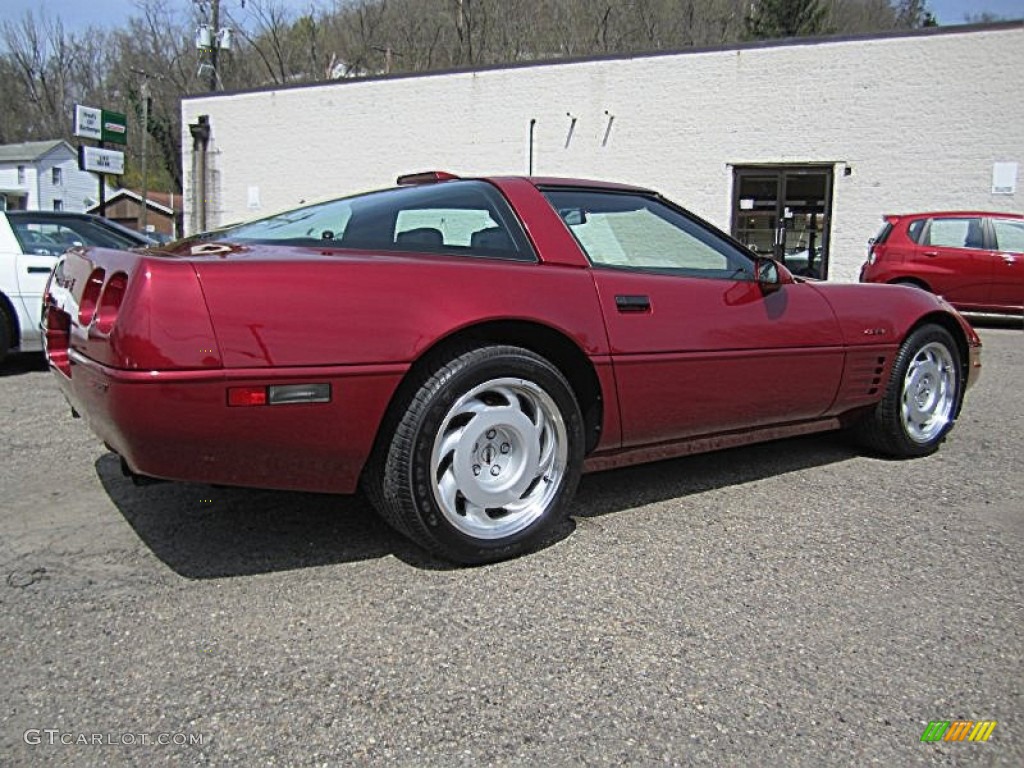 1991 Corvette ZR1 - Dark Red Metallic / Black photo #8