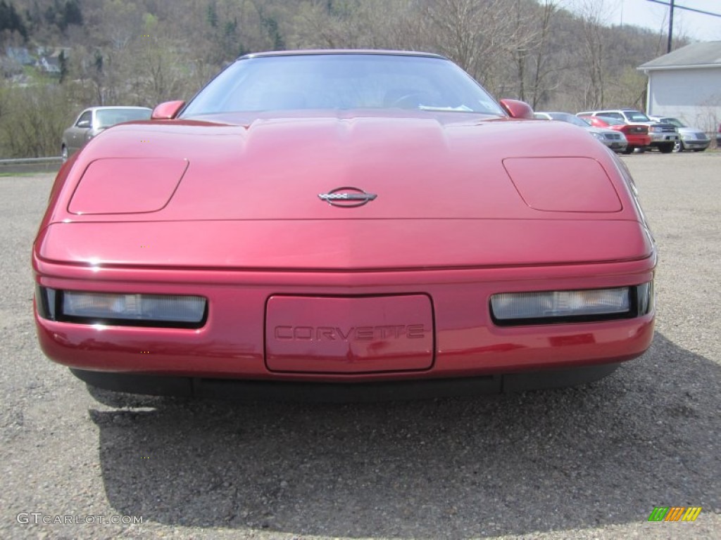 1991 Corvette ZR1 - Dark Red Metallic / Black photo #12
