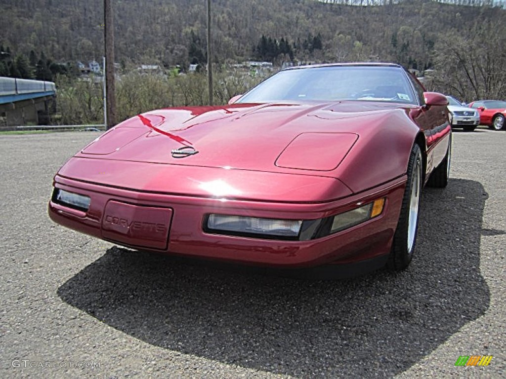 1991 Corvette ZR1 - Dark Red Metallic / Black photo #13