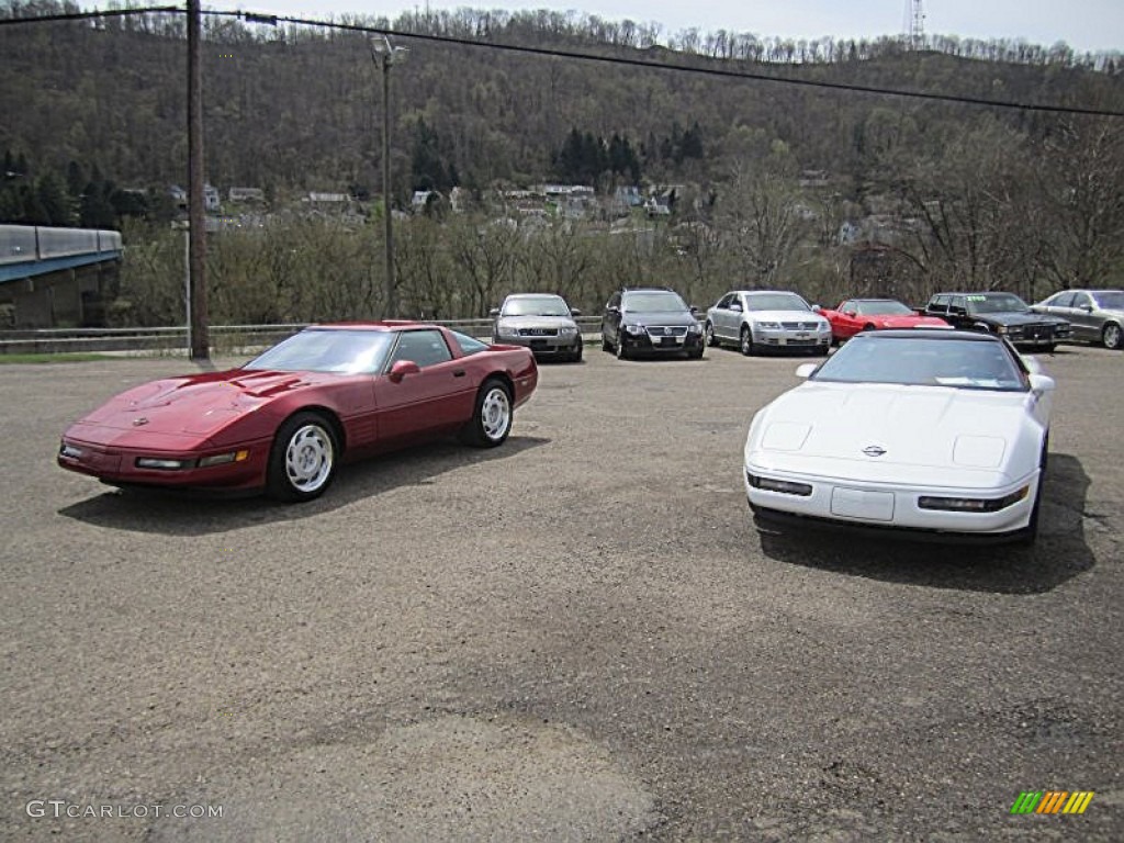 1991 Corvette ZR1 - Dark Red Metallic / Black photo #63