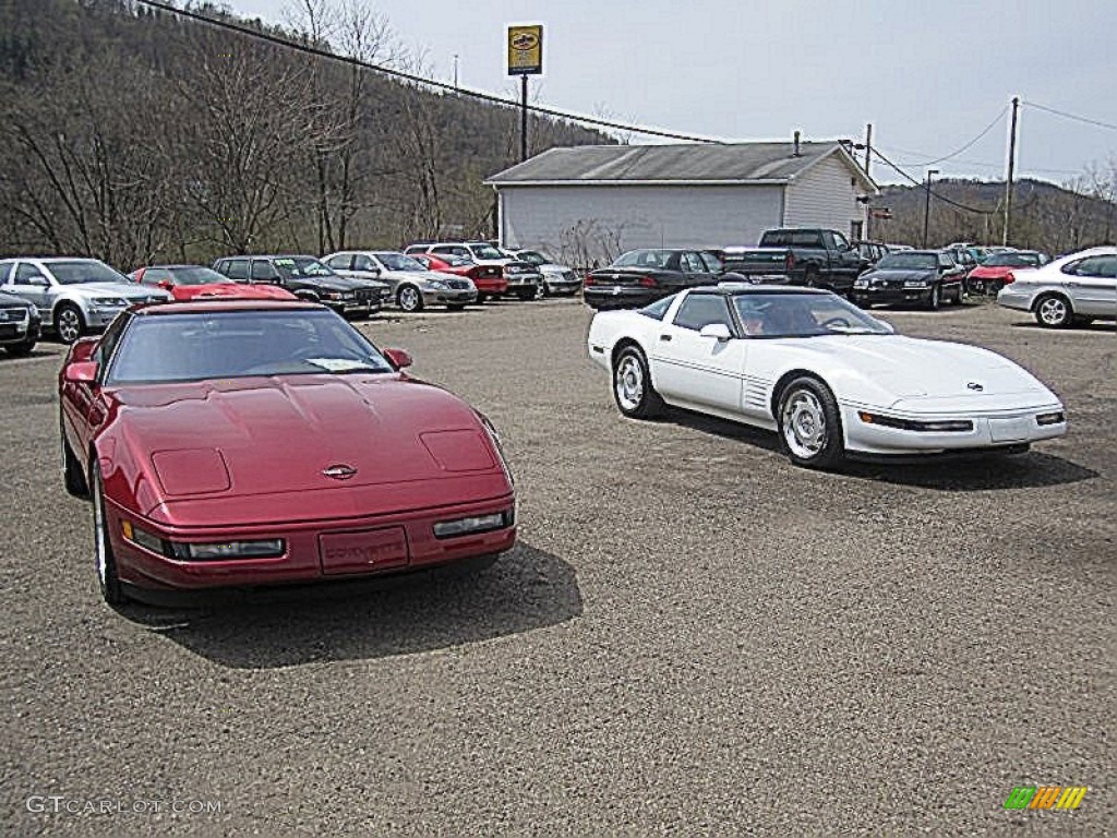 1991 Corvette ZR1 - Dark Red Metallic / Black photo #64