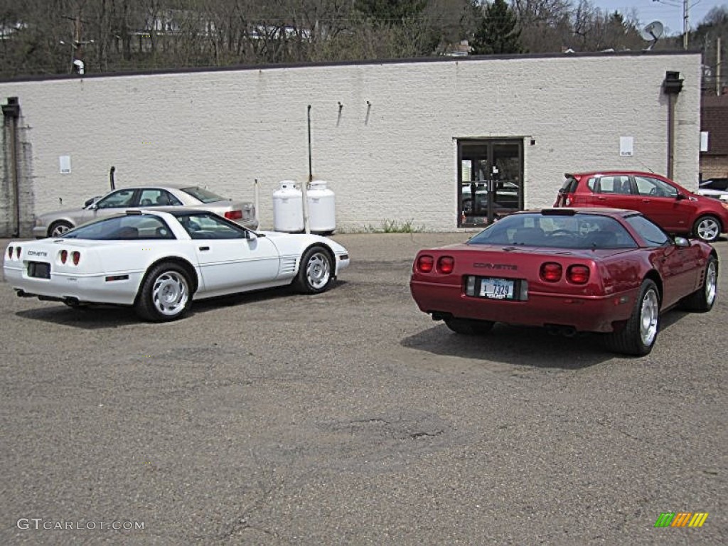 1991 Corvette ZR1 - Dark Red Metallic / Black photo #66