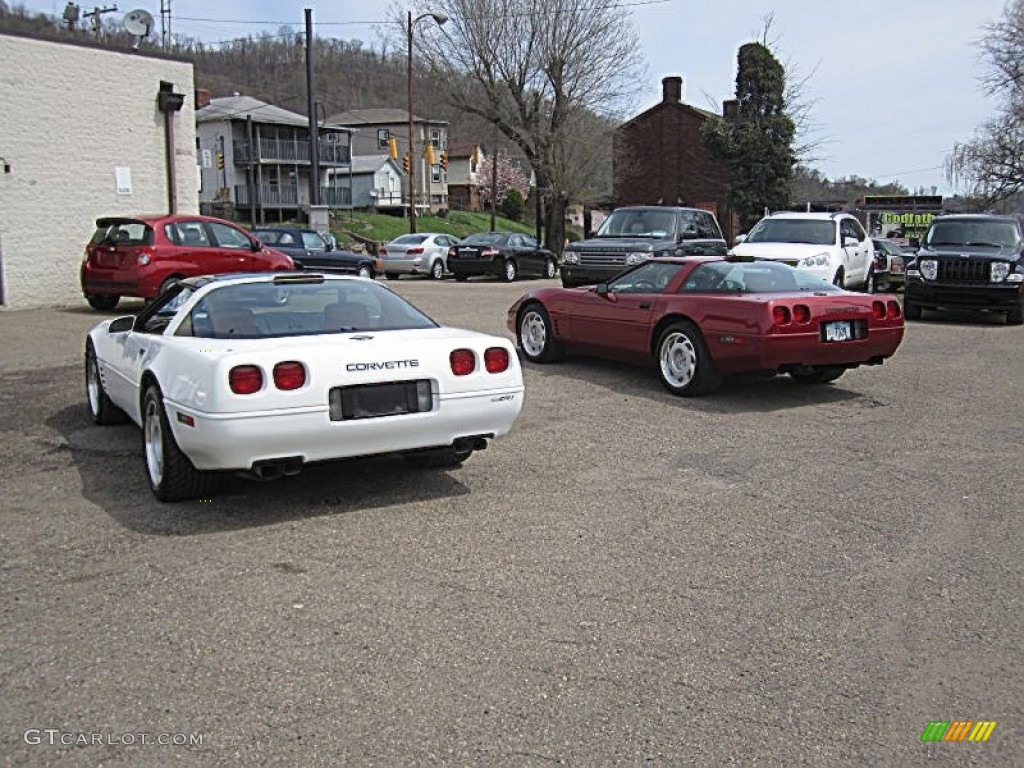 1991 Corvette ZR1 - Dark Red Metallic / Black photo #68