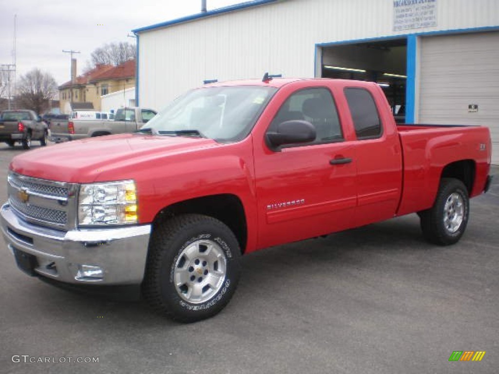 2013 Silverado 1500 LT Extended Cab 4x4 - Victory Red / Ebony photo #1