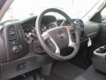 Ebony 2013 Chevrolet Silverado 2500HD Bi-Fuel LT Extended Cab 4x4 Steering Wheel