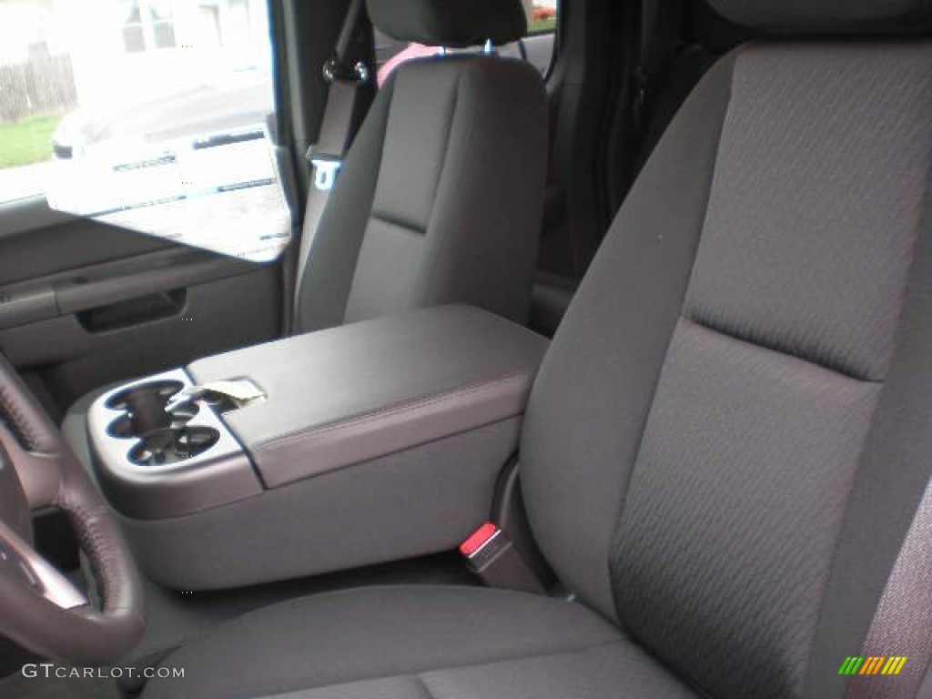 Ebony Interior 2013 Chevrolet Silverado 2500HD Bi-Fuel LT Extended Cab 4x4 Photo #79761186