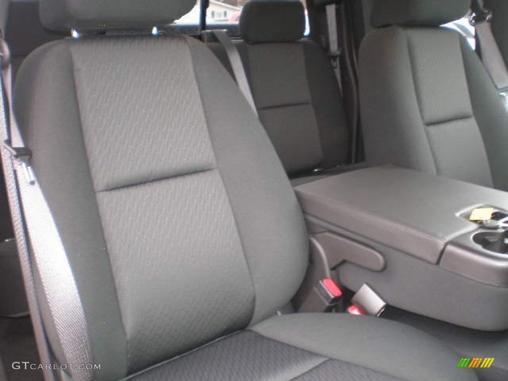 Ebony Interior 2013 Chevrolet Silverado 2500HD Bi-Fuel LT Extended Cab 4x4 Photo #79761376
