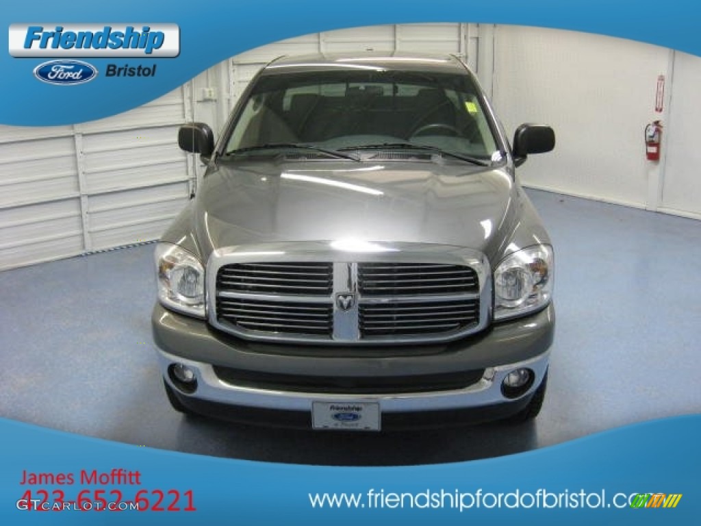 2008 Ram 1500 Big Horn Edition Quad Cab 4x4 - Mineral Gray Metallic / Medium Slate Gray photo #3