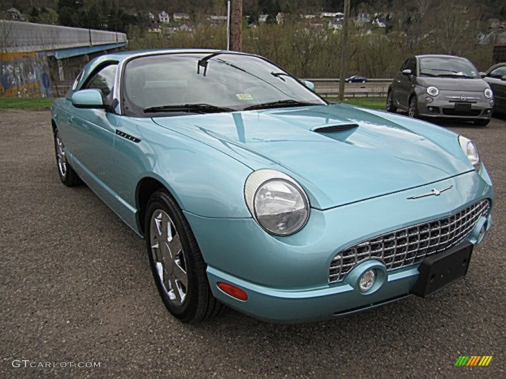 Thunderbird Blue 2002 Ford Thunderbird Premium Roadster Exterior Photo #79761802