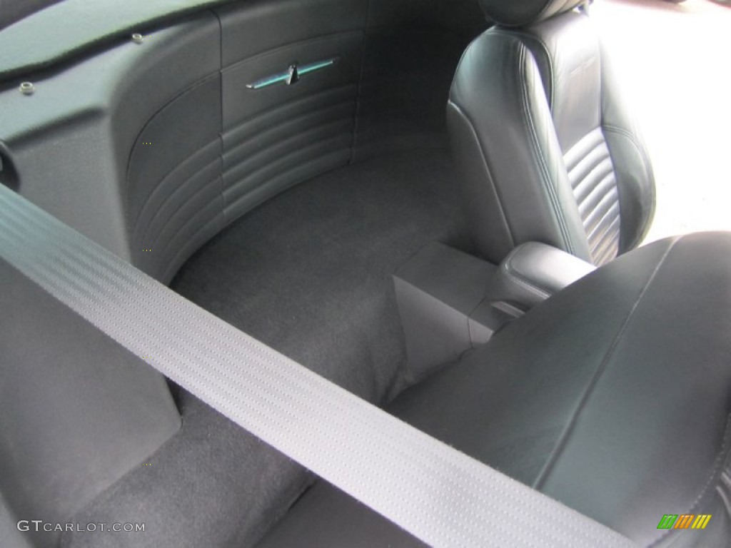 Midnight Black Interior 2002 Ford Thunderbird Premium Roadster Photo #79761979