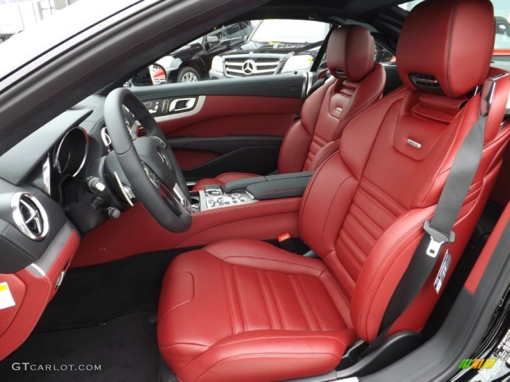 AMG Red/Black Interior 2013 Mercedes-Benz SL 63 AMG Roadster Photo #79762614