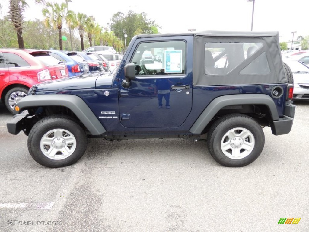 2013 Wrangler Sport 4x4 - True Blue Pearl / Black photo #2