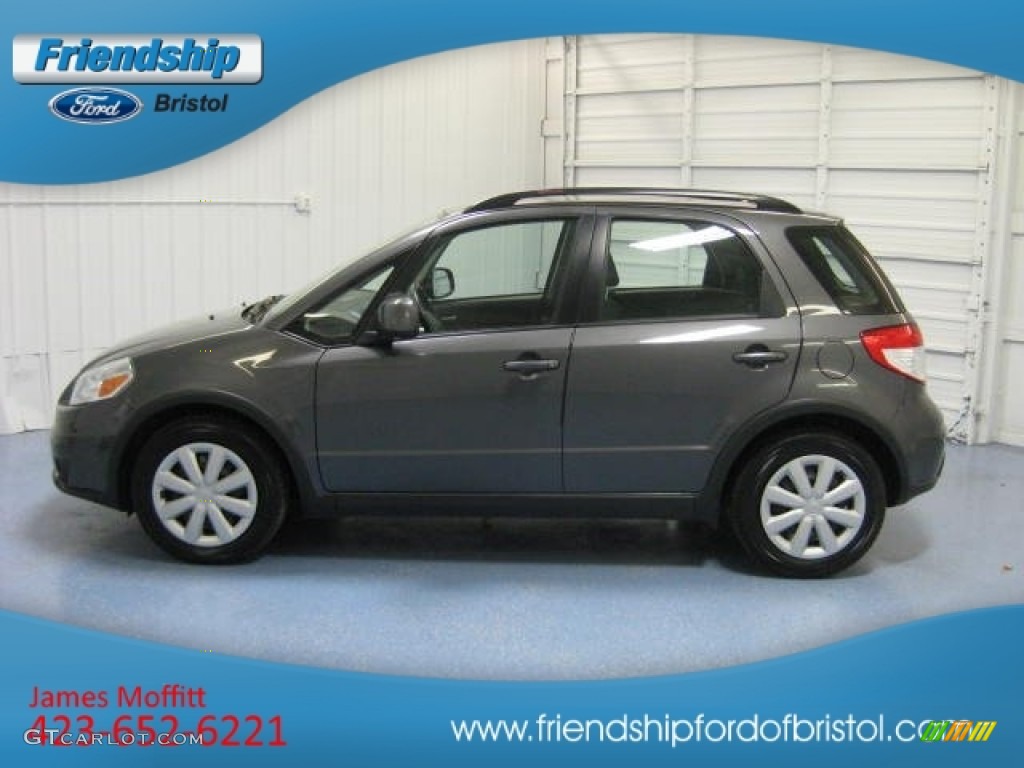 2011 SX4 Crossover Technology AWD - Azure Grey Metallic / Black photo #1
