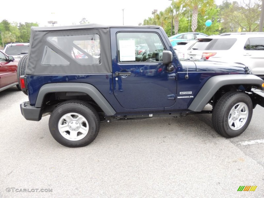 2013 Wrangler Sport 4x4 - True Blue Pearl / Black photo #9