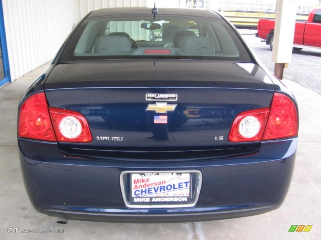 2008 Malibu LS Sedan - Imperial Blue Metallic / Titanium Gray photo #4