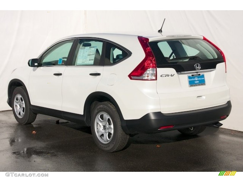 2013 CR-V LX - White Diamond Pearl / Gray photo #5