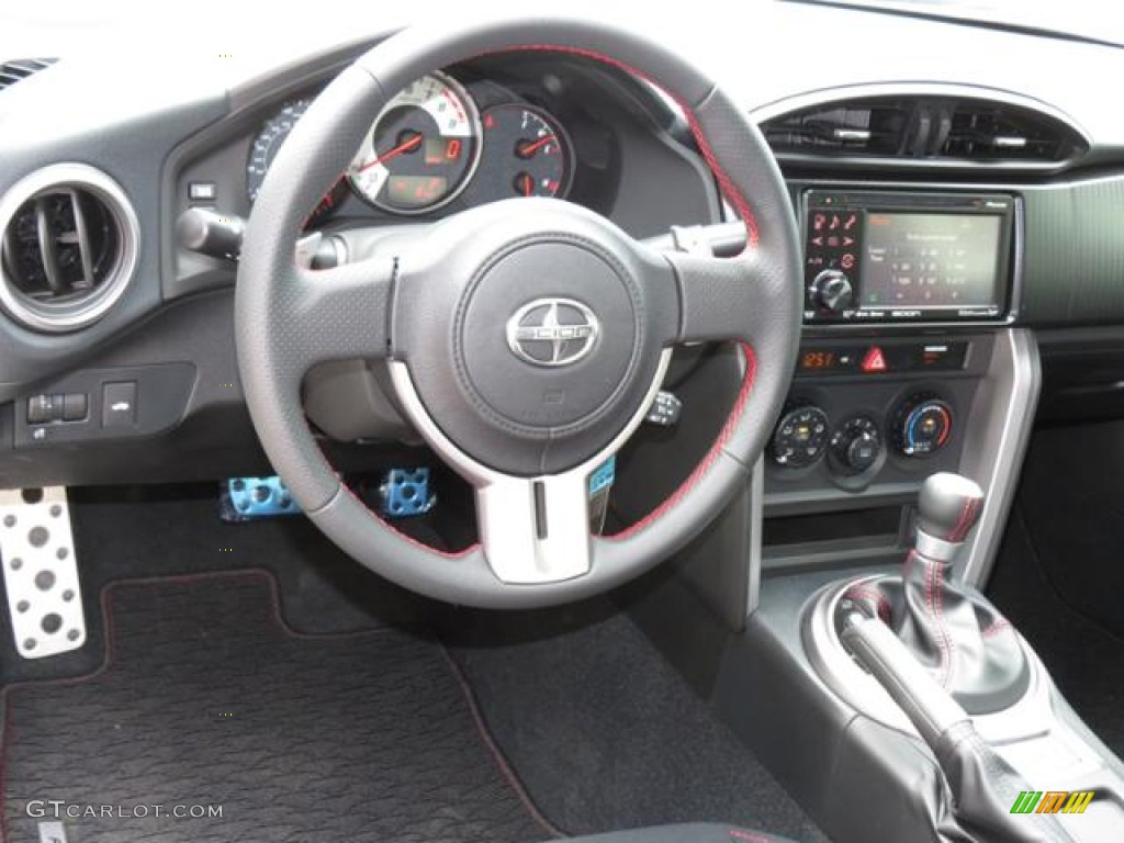 2013 Scion FR-S Sport Coupe Black/Red Accents Dashboard Photo #79767346