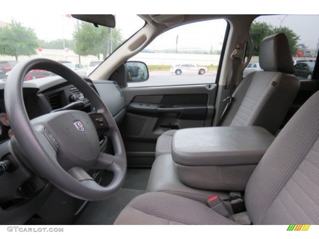 2008 Ram 1500 ST Quad Cab - Brilliant Black Crystal Pearl / Medium Slate Gray photo #11