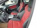 Black/Magma Red Interior Photo for 2013 Audi S4 #79772377