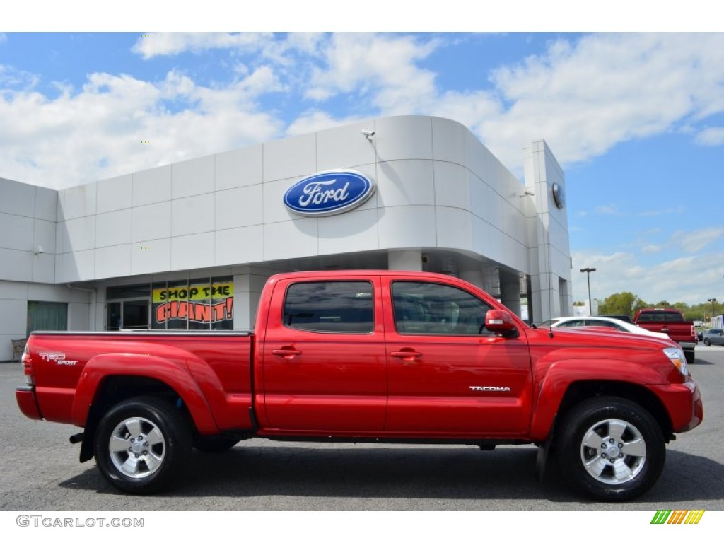 2012 Tacoma V6 TRD Sport Double Cab 4x4 - Barcelona Red Metallic / Graphite photo #2