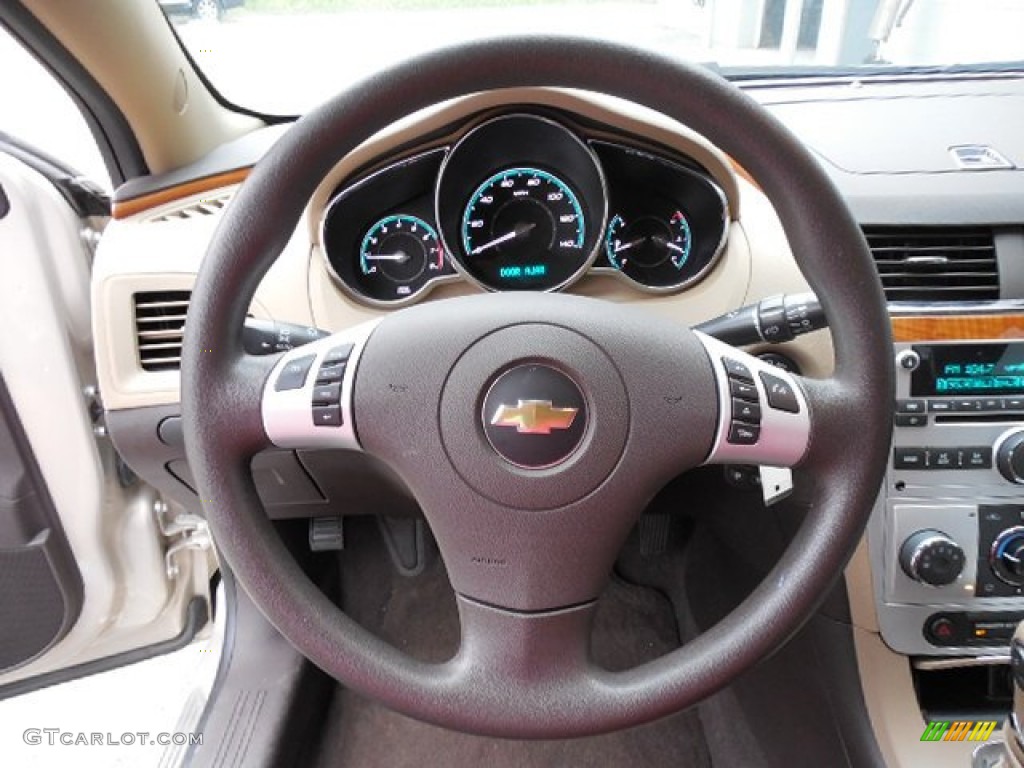 2012 Chevrolet Malibu LT Cocoa/Cashmere Steering Wheel Photo #79773992