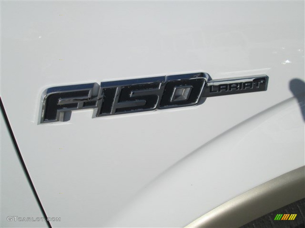 2009 F150 Lariat SuperCrew - Oxford White / Camel/Tan photo #2