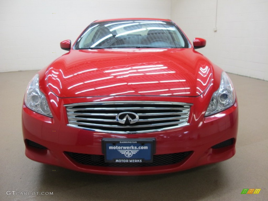 2008 G 37 S Sport Coupe - Vibrant Red / Graphite photo #2