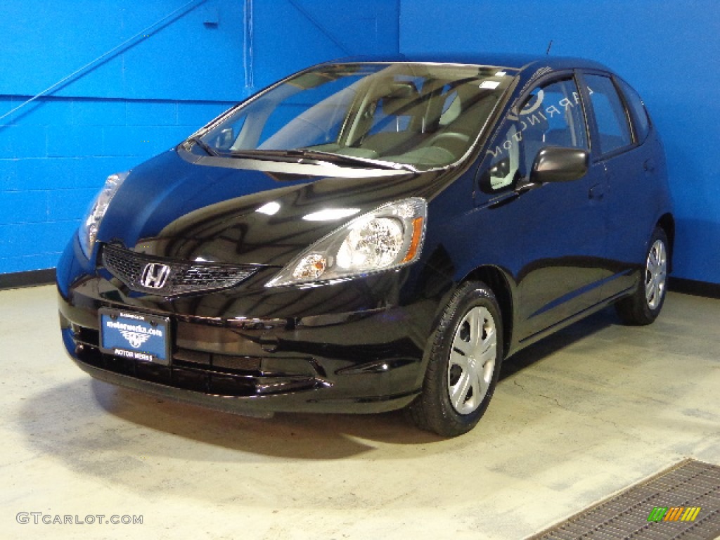 2010 Fit  - Crystal Black Pearl / Gray photo #3