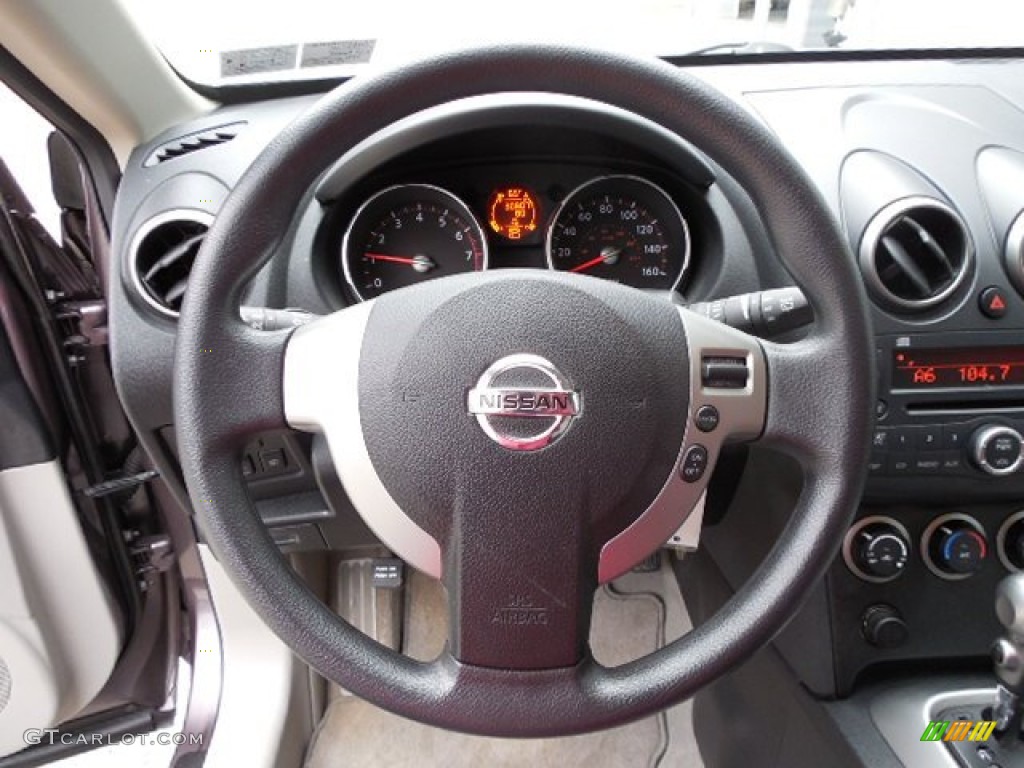 2010 Nissan Rogue SL AWD Gray Steering Wheel Photo #79774910