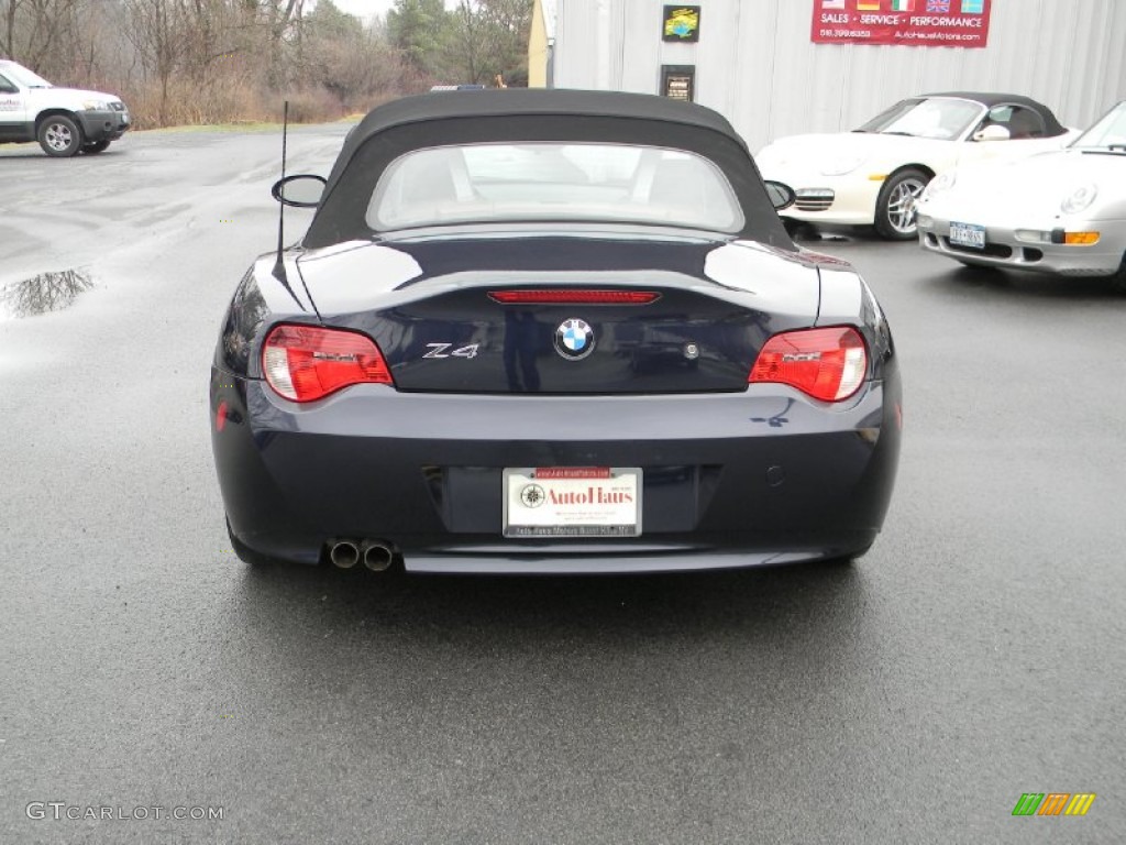 2008 Z4 3.0i Roadster - Monaco Blue Metallic / Beige photo #4