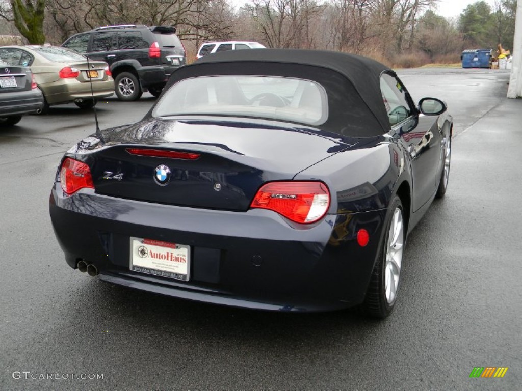 2008 Z4 3.0i Roadster - Monaco Blue Metallic / Beige photo #5