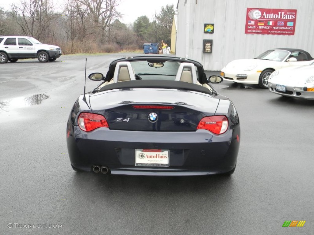 2008 Z4 3.0i Roadster - Monaco Blue Metallic / Beige photo #12