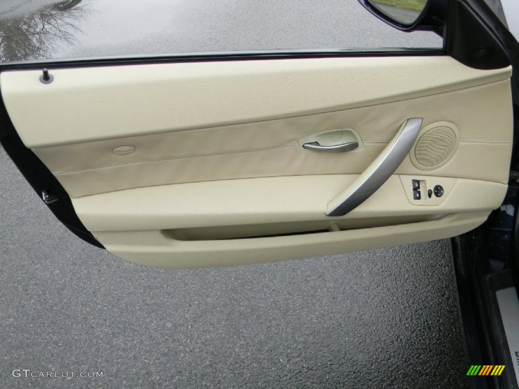2008 BMW Z4 3.0i Roadster Beige Door Panel Photo #79775339