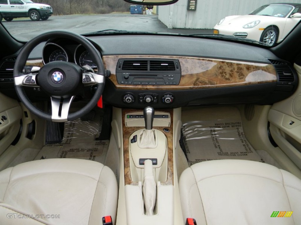 2008 BMW Z4 3.0i Roadster Beige Dashboard Photo #79775389