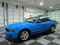 2012 Grabber Blue Ford Mustang V6 Premium Convertible  photo #4