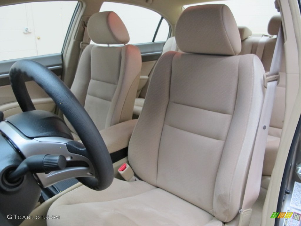 2008 Civic Hybrid Sedan - Galaxy Gray Metallic / Ivory photo #15