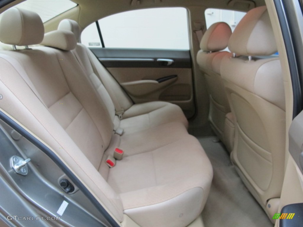 2008 Civic Hybrid Sedan - Galaxy Gray Metallic / Ivory photo #18