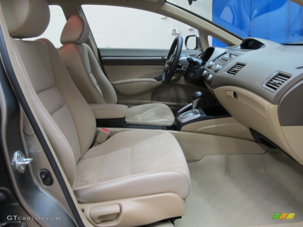 2008 Civic Hybrid Sedan - Galaxy Gray Metallic / Ivory photo #20