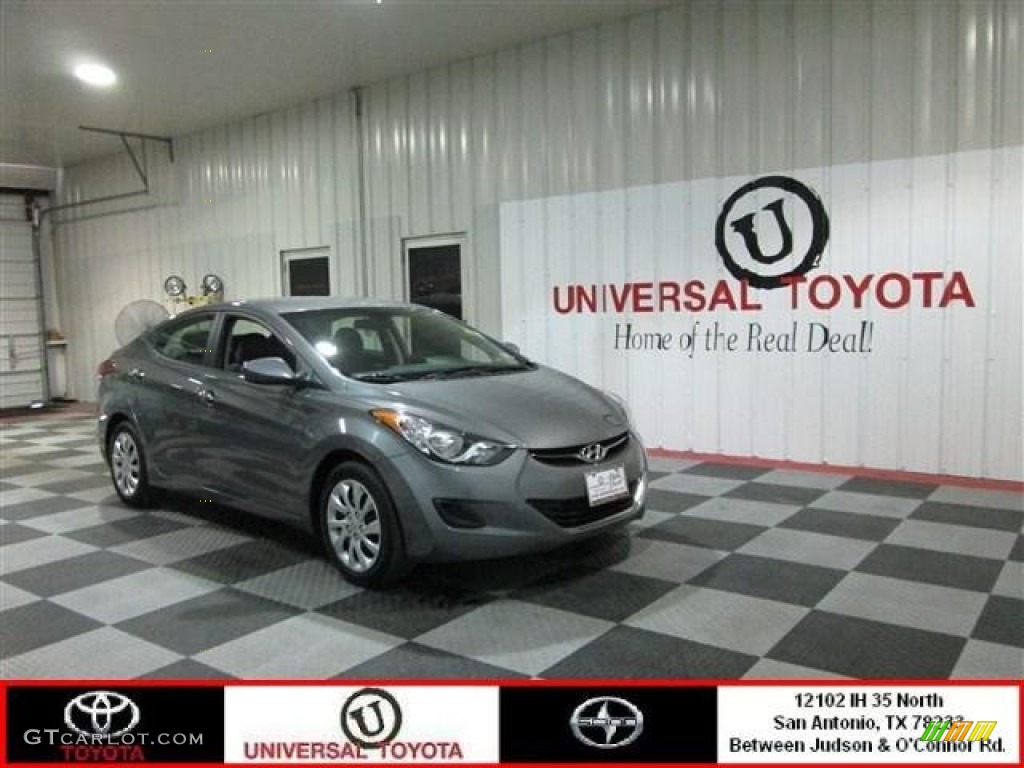 2012 Elantra GLS - Harbor Gray Metallic / Gray photo #1