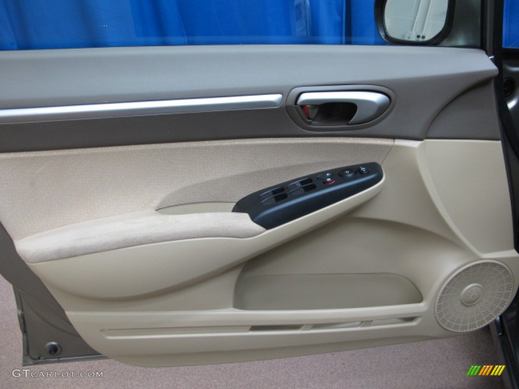 2008 Civic Hybrid Sedan - Galaxy Gray Metallic / Ivory photo #32