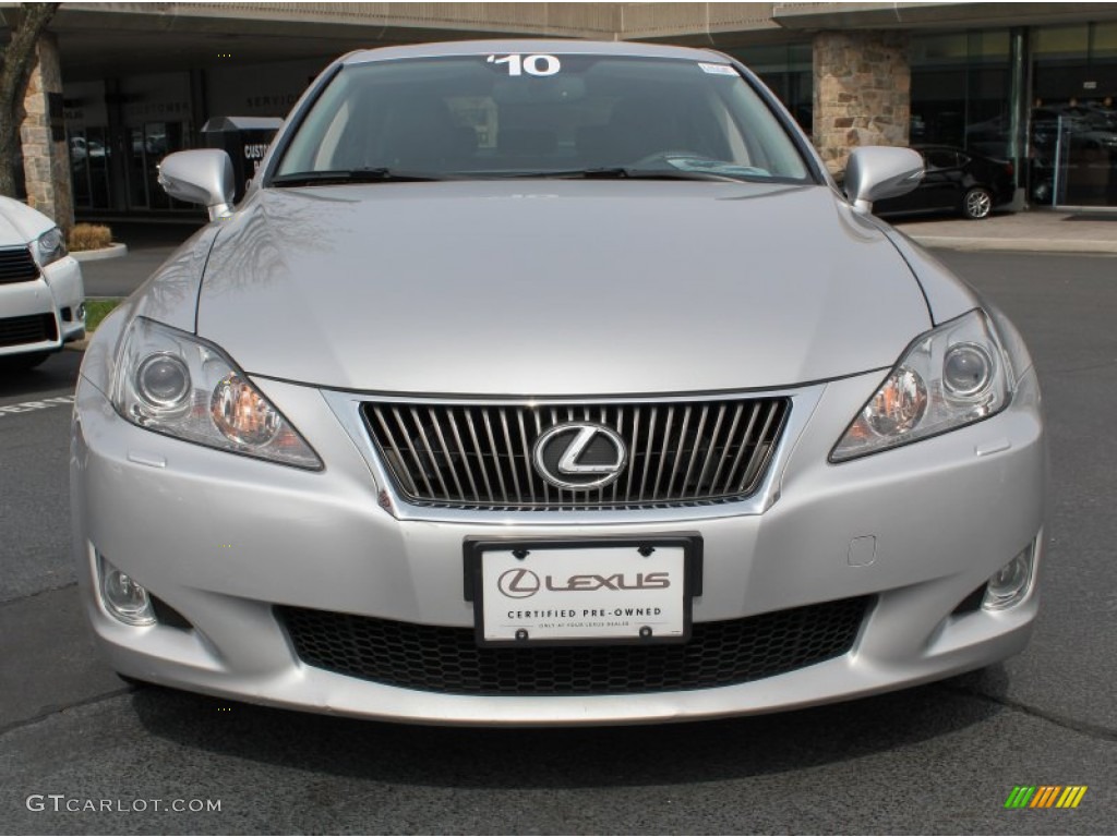 2010 IS 250 AWD - Tungsten Silver Pearl / Black photo #2